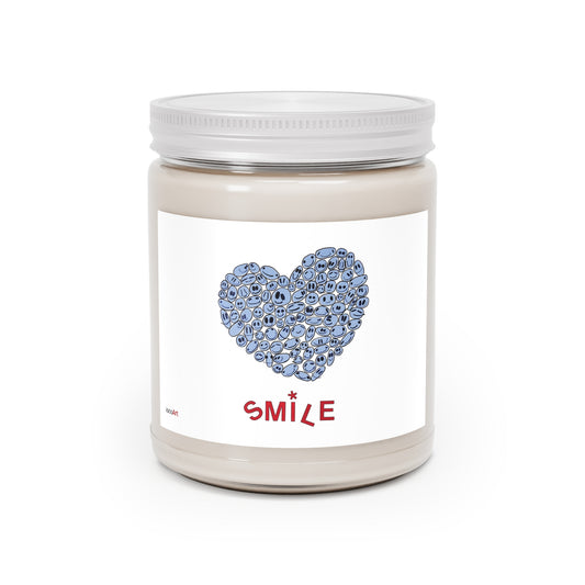 BLUE Heart SMILES - Scented Candles, 9oz