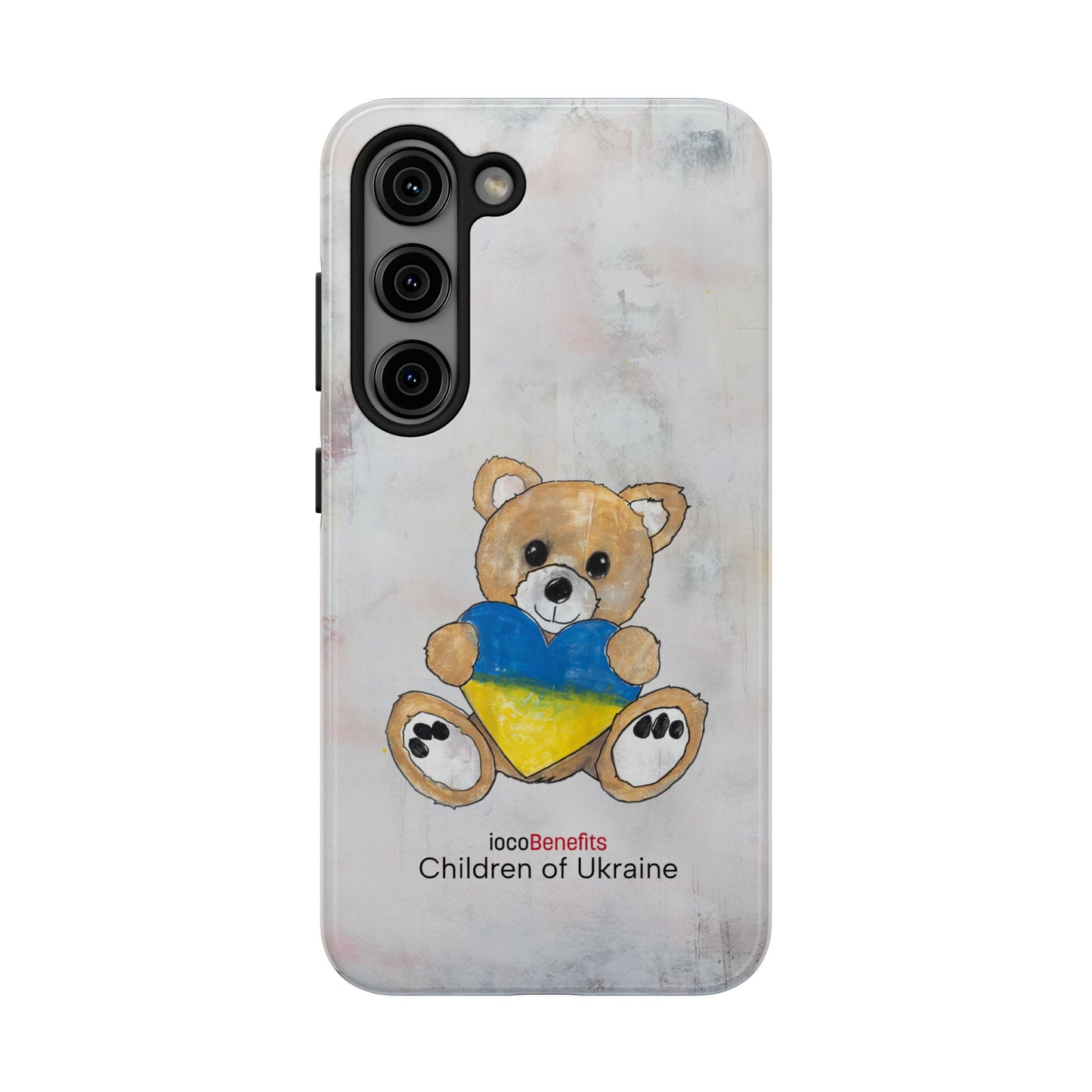 Teddy Bear Golden, Ukraine Heart - Tough Phone Cases