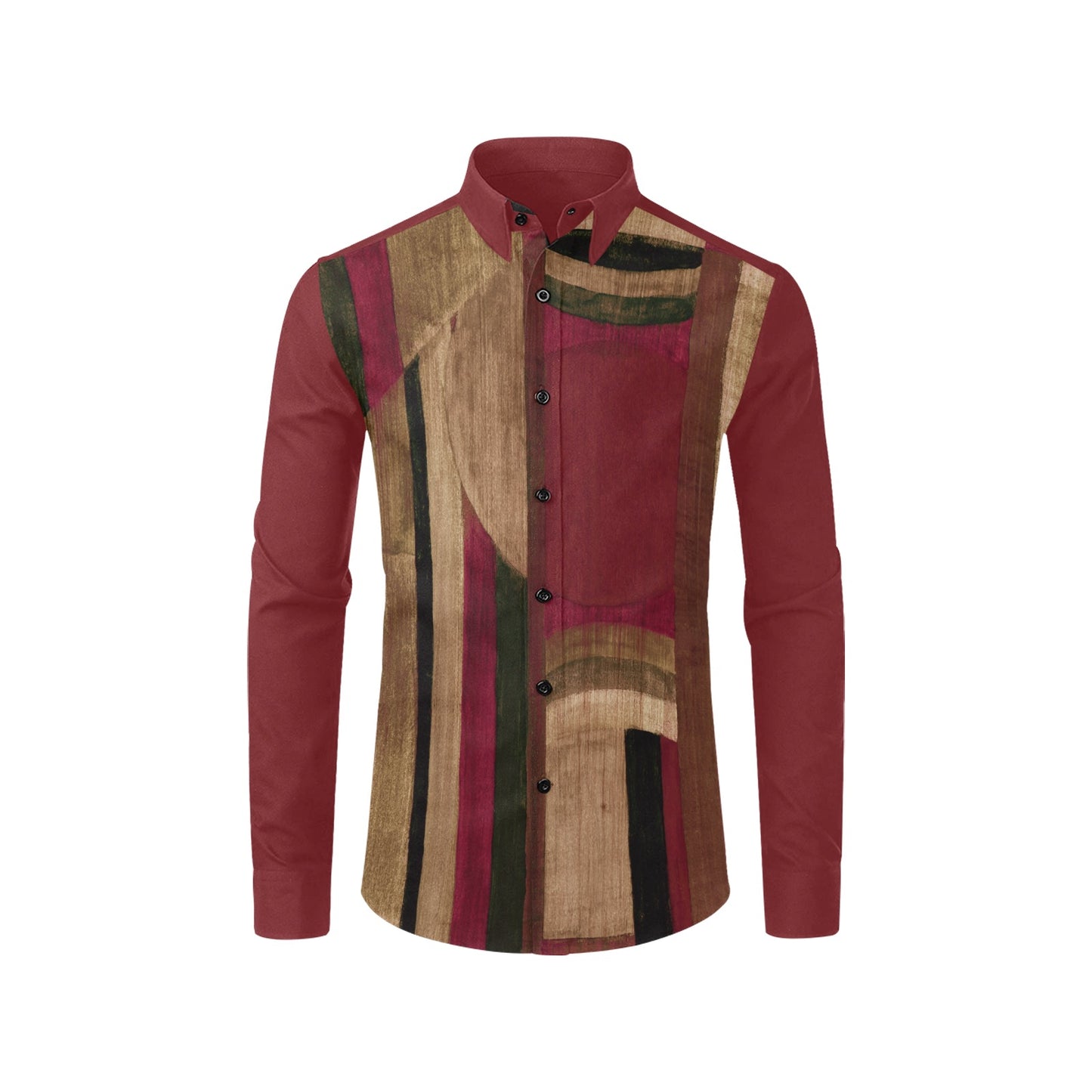 Burgundy of Pompeii, (BUrSL)-Men's Long Sleeve Shirt