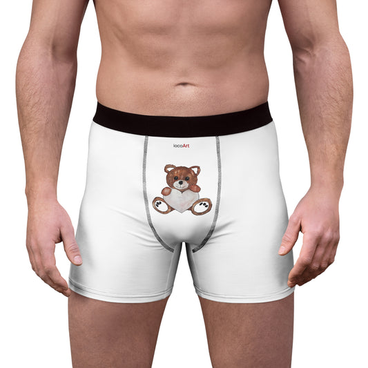 Teddy Bear, RedBrown - Men's Boxer Briefs