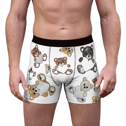 Teddy Bear Hearts - Men's Boxer Briefs