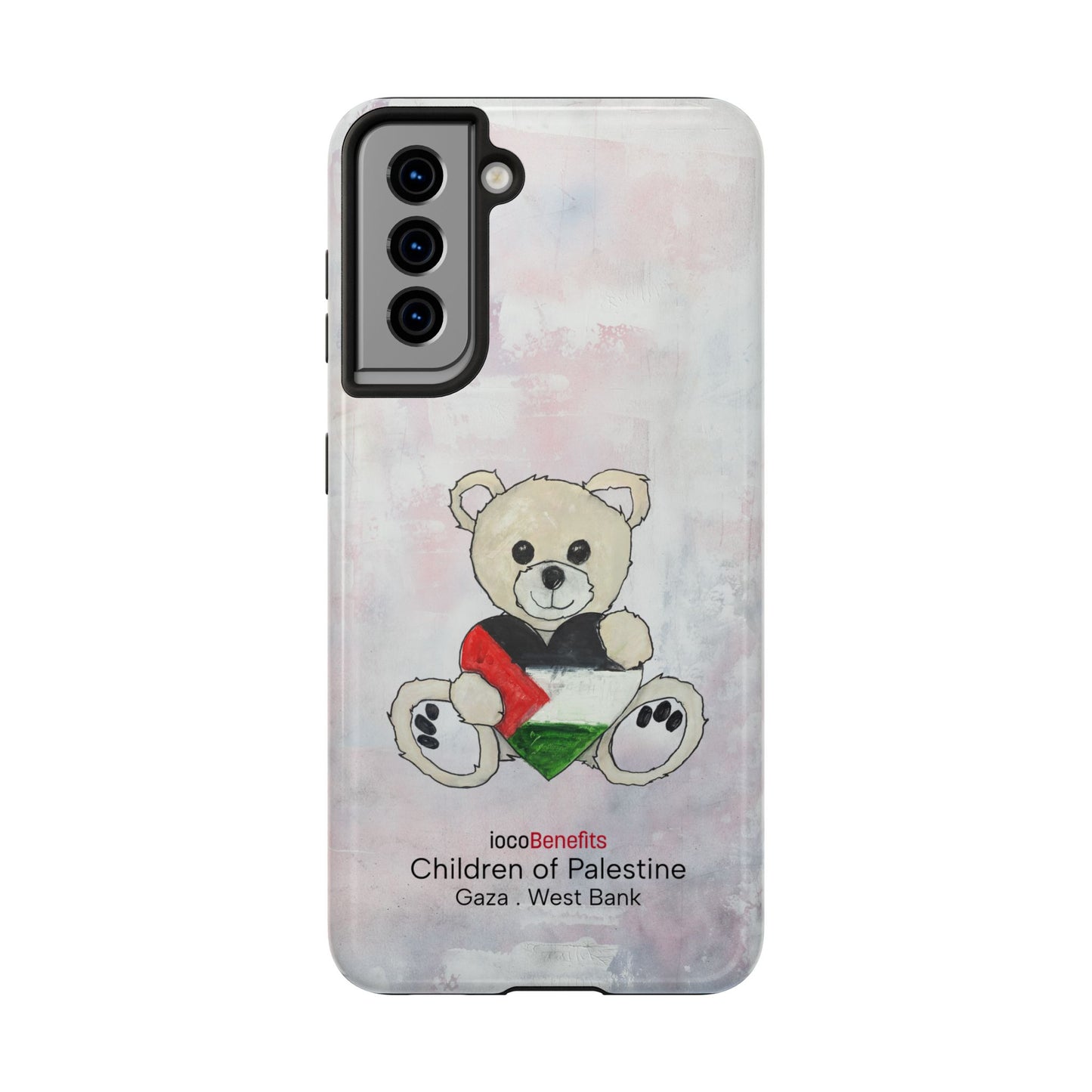 Teddy Bear Blond, Heart of Palestine - Tough Phone Cases