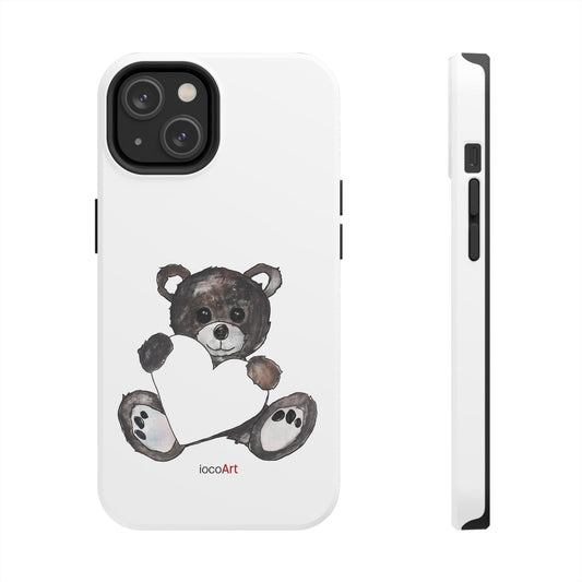 Teddy Bear, BlackBrown - Tough Phone Cases