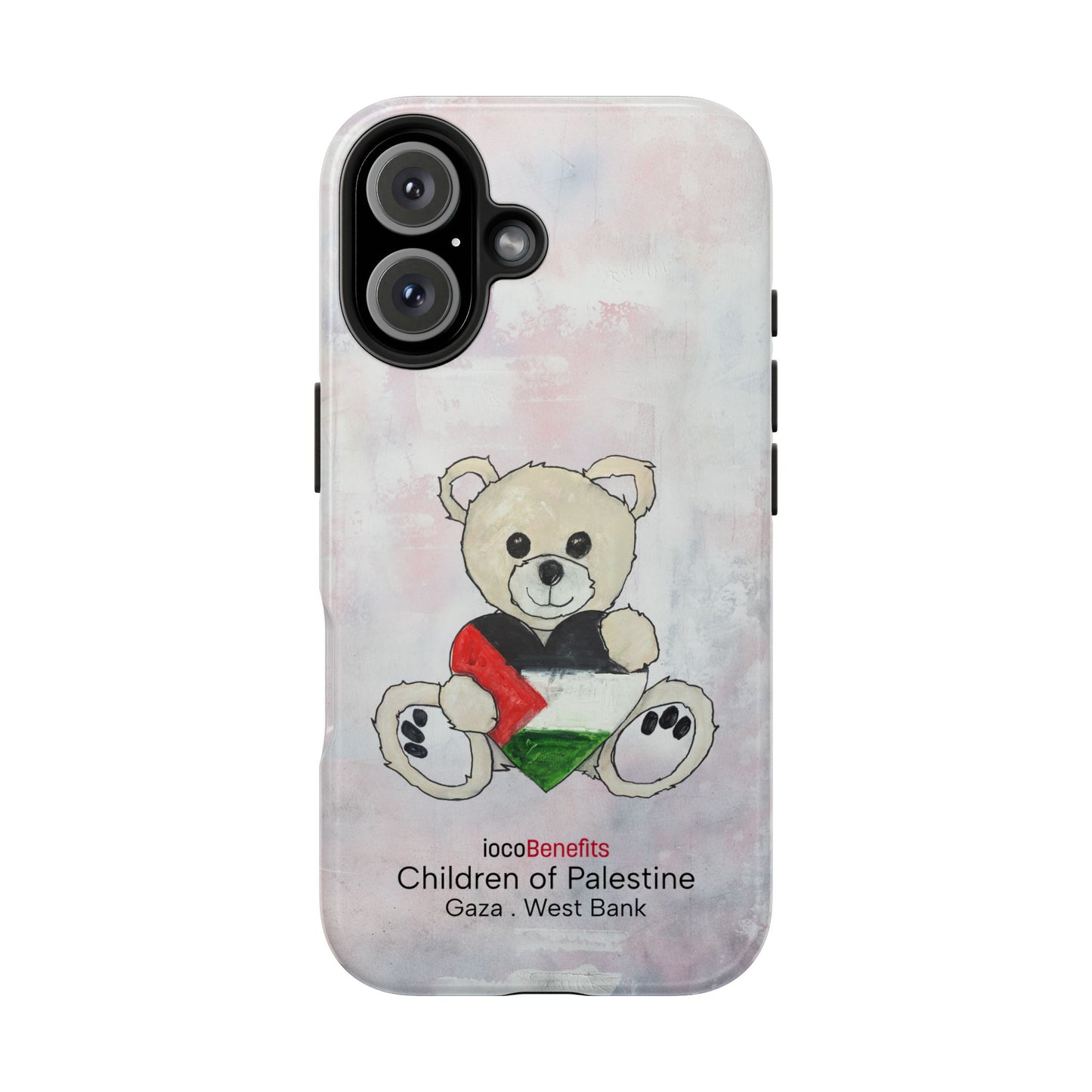 Teddy Bear Blond, Heart of Palestine - Tough Phone Cases