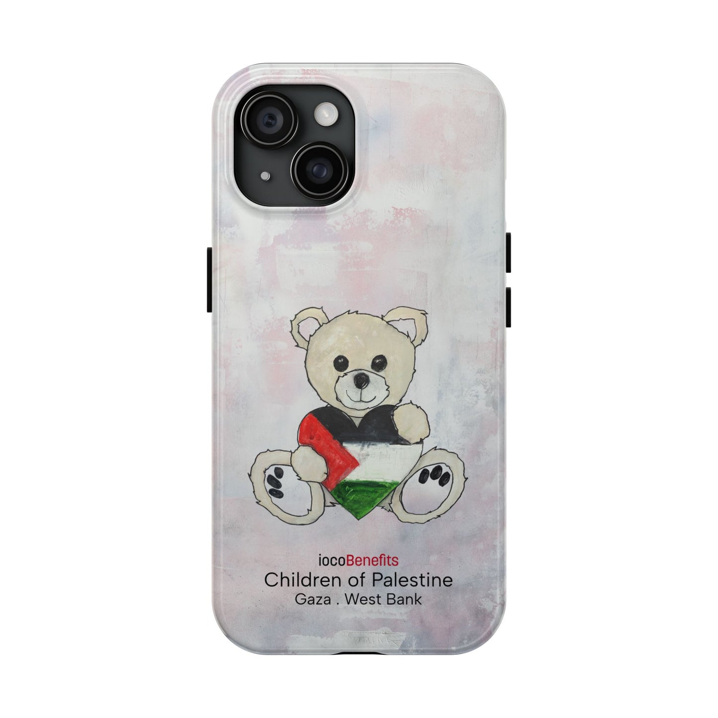 Teddy Bear Blond, Heart of Palestine - Tough Phone Cases