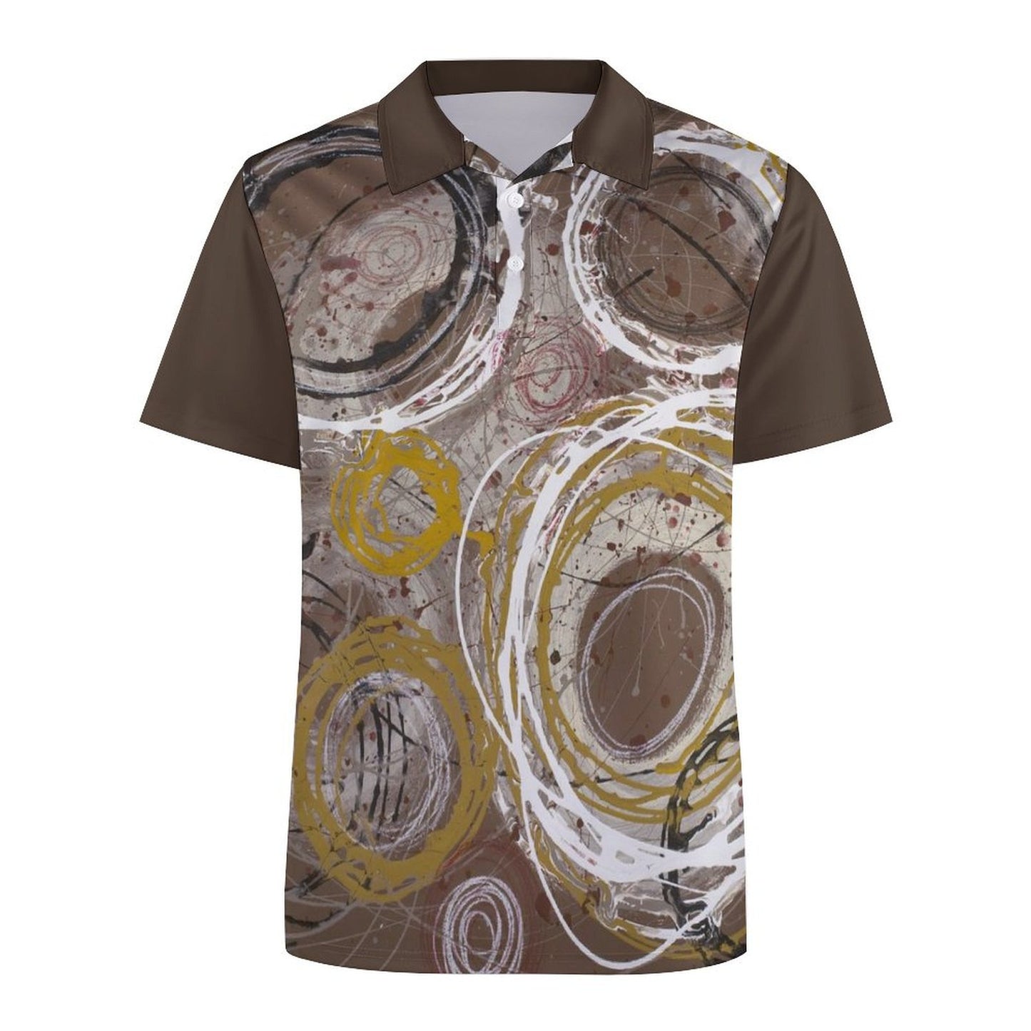 Celestial Spirals, (BrSL)-Men's Polo Shirt