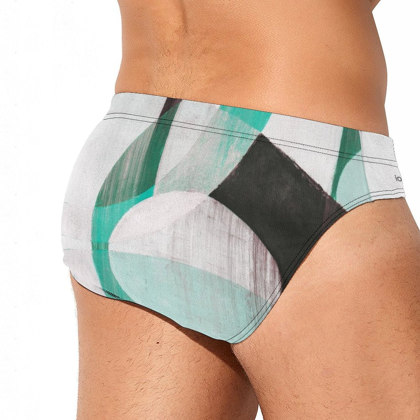 Inlays of OnyxAqua - Men's Swim Briefs