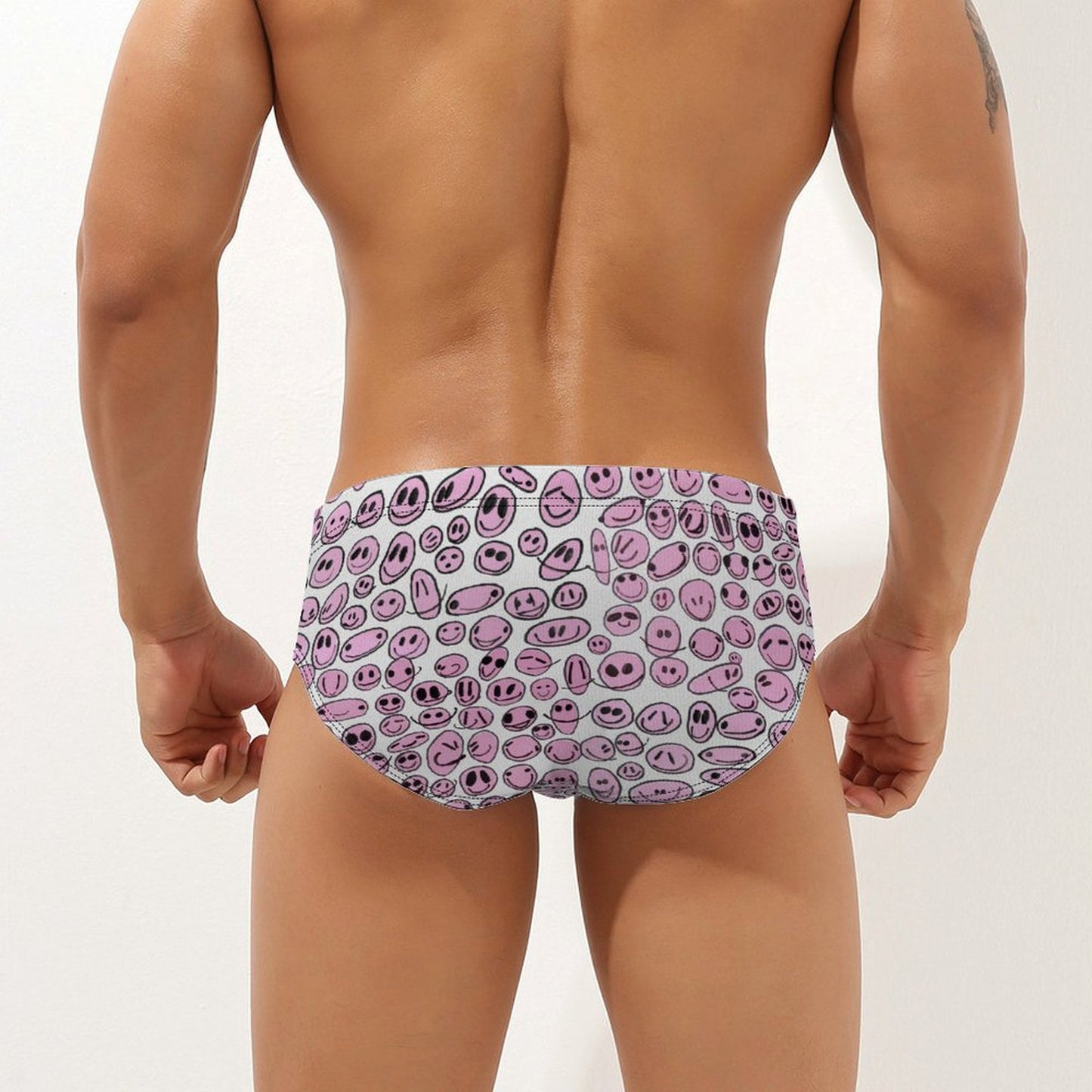 PINK SMILES - Men Swimming Briefs