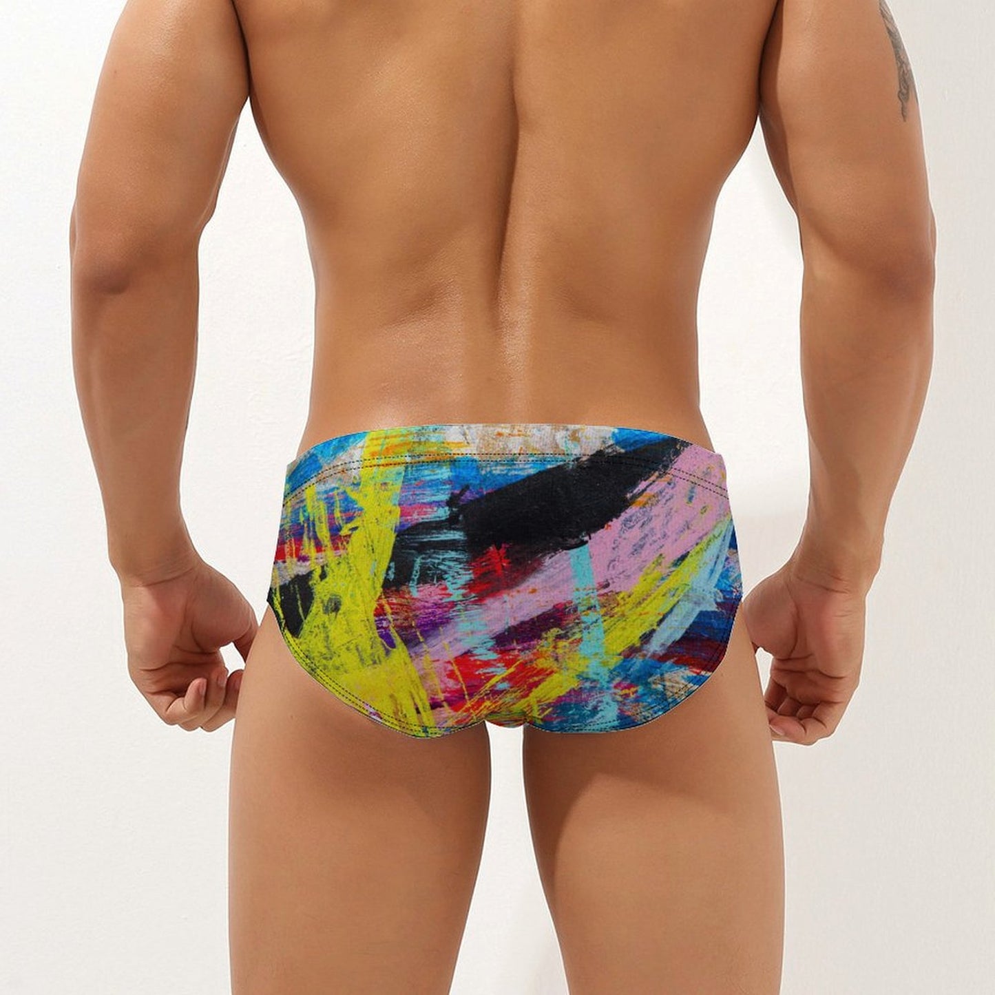 Flickering Shards lll - Mens Swim Briefs