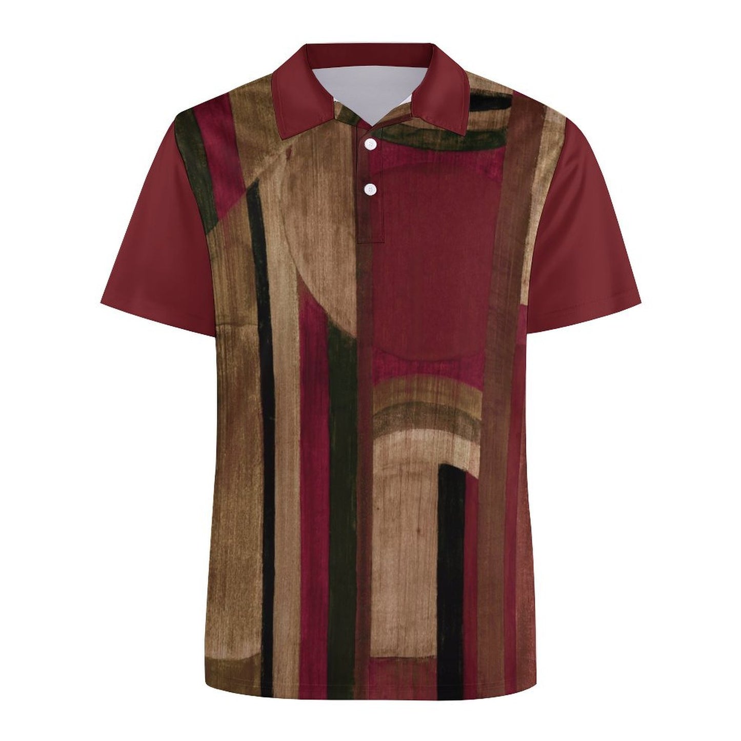 Burgundy of Pompeii-Men's Polo Shirt