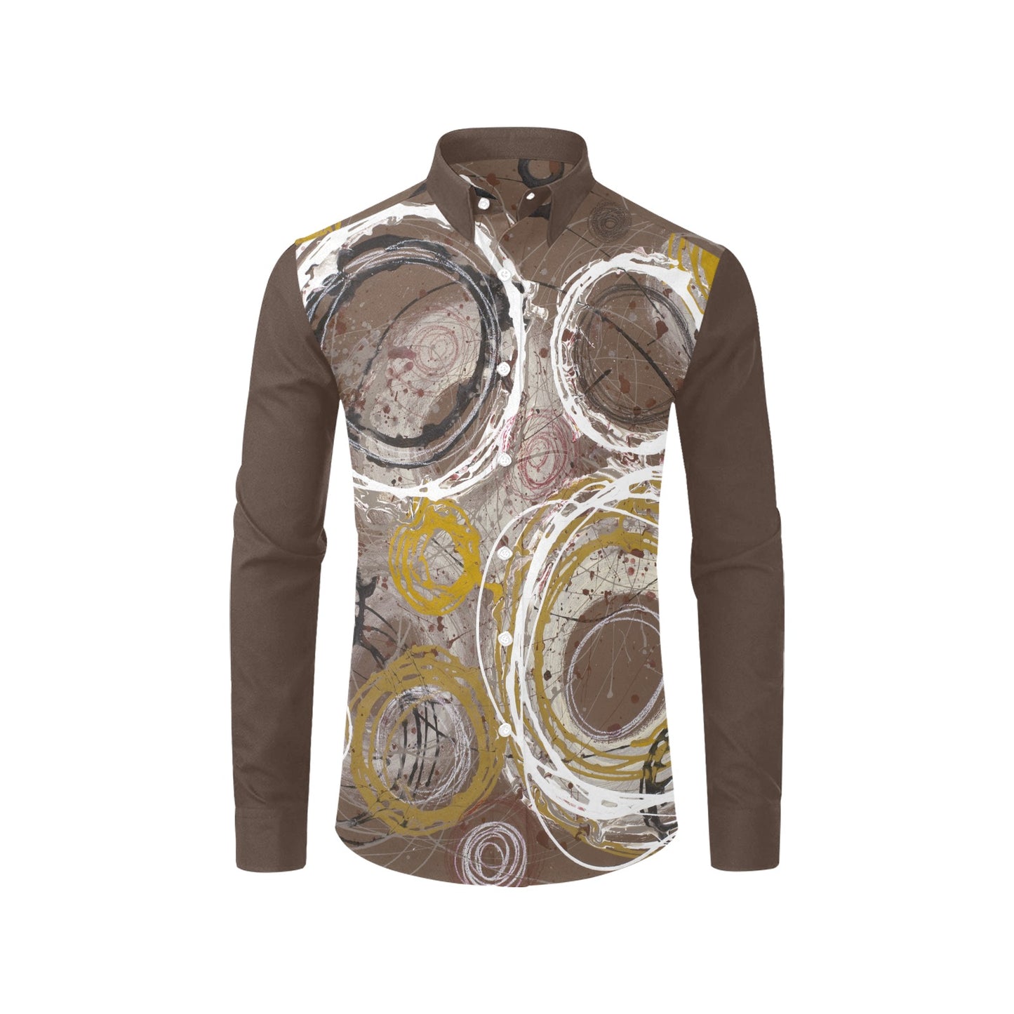 Celestial Spirals, (BrSL)-Men's Long Sleeve Shirt