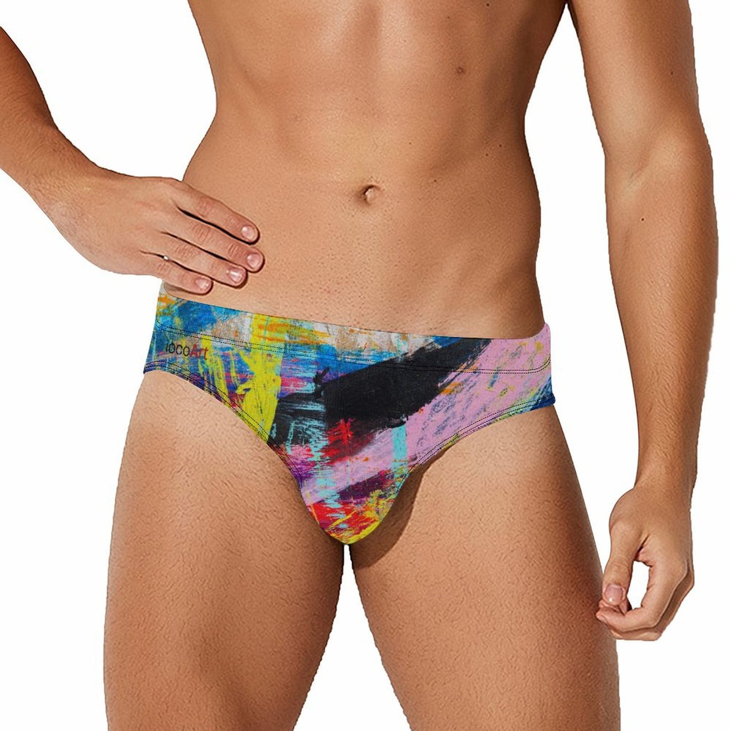 Flickering Shards lll - Mens Swim Briefs