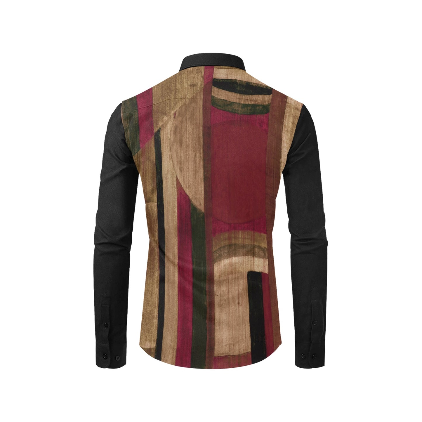 Burgundy of Pompeii, (BLSL)-Men's Long Sleeve Shirt